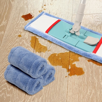 وسادة ممسحة قابلة لإعادة الاستخدام لممسحة ممسحة من الألياف الدقيقة قابلة لإعادة الملء قابلة للغسل لتنظيف الأرضيات الصلبة